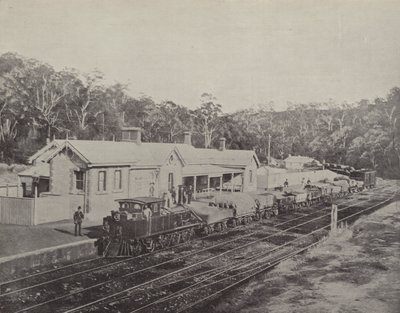 Mount Lofty treinstation, Adelaide naar Melbourne spoorweg door English Photographer