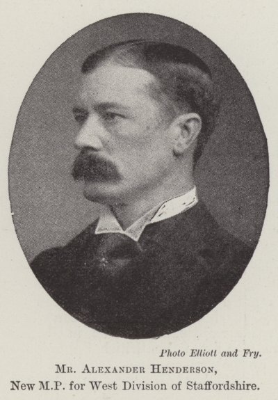 De heer Alexander Henderson, nieuw parlementslid voor West Division van Staffordshire door English Photographer