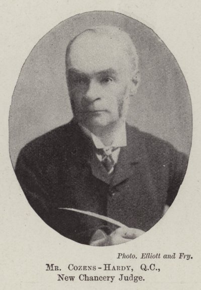 Mr Cozens-Hardy, QC, nieuwe kanselierrechter door English Photographer