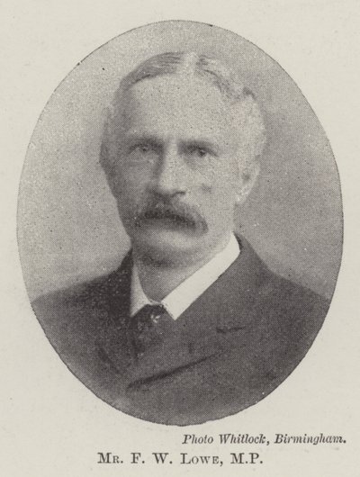 Mr F W Lowe, MP door English Photographer