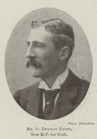 Mr G Denison Faber, nieuw parlementslid voor York door English Photographer