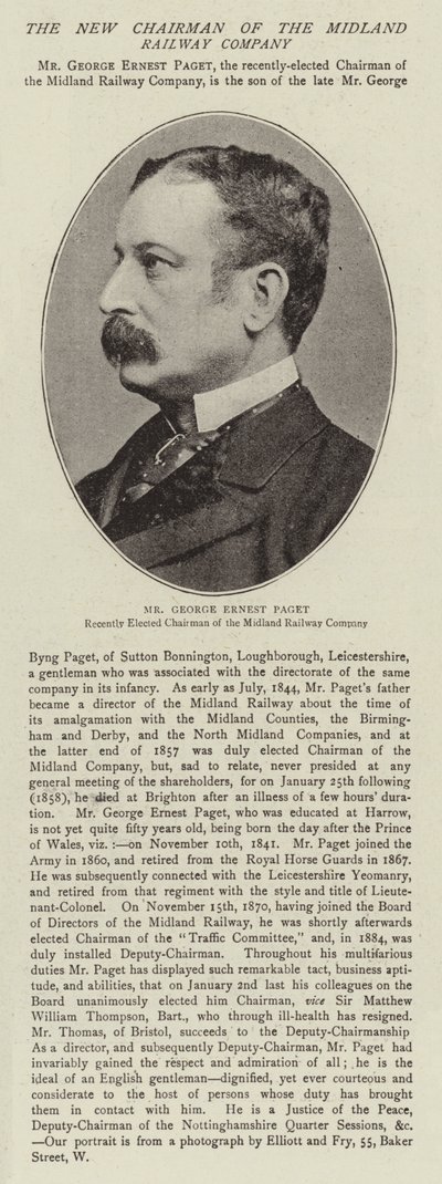 De heer George Ernest Paget door English Photographer