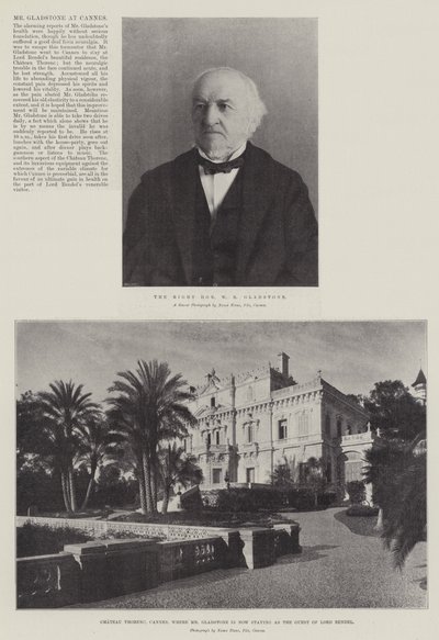 De heer Gladstone in Cannes door English Photographer