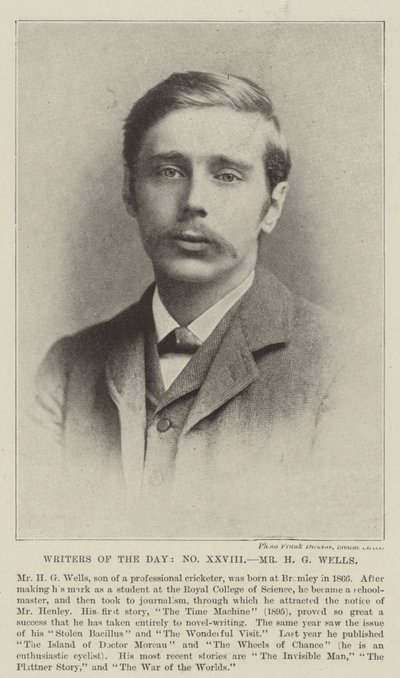 De heer H G Wells door English Photographer