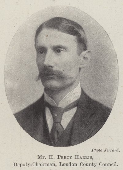 Mr H Percy Harris, Plaatsvervangend Voorzitter, London County Council door English Photographer
