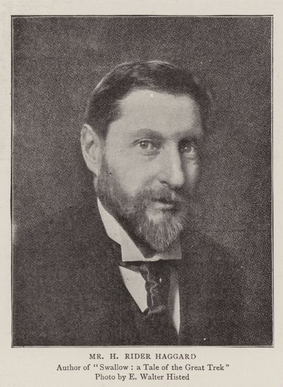 Mr. H. Rider Haggard, de Auteurs van onze Nieuwe Serie door English Photographer