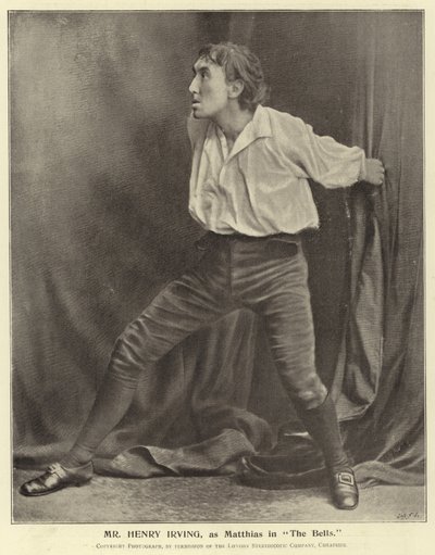 Meneer Henry Irving, als Matthias in The Bells door English Photographer