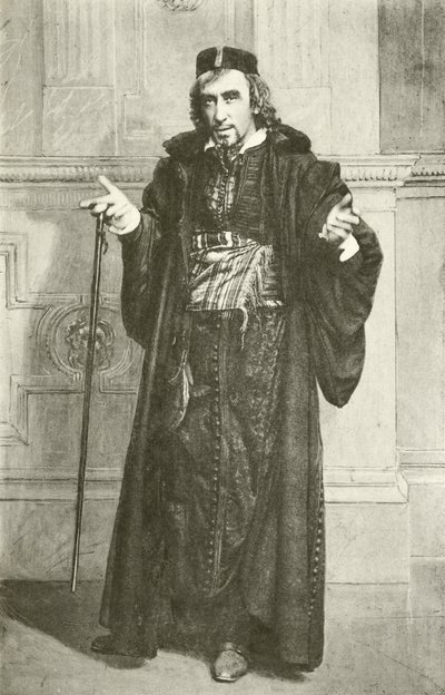 Mr Henry Irving als Shylock (gravure) door English Photographer