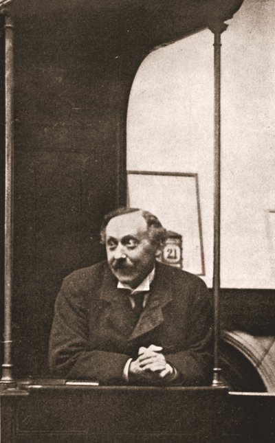 Mr Herbert Gladstone in de getuigenbank tijdens het proces van Emmeline Pankhurst en anderen door English Photographer