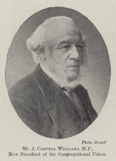 Mr J Carvell Williams, MP, nieuwe voorzitter van de Congregational Union door English Photographer