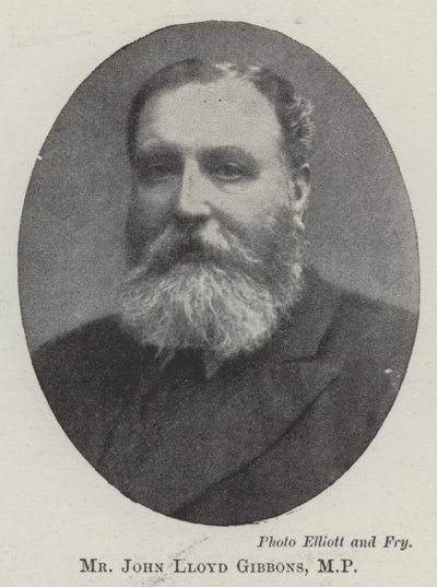 De heer John Lloyd Gibbons, MP door English Photographer