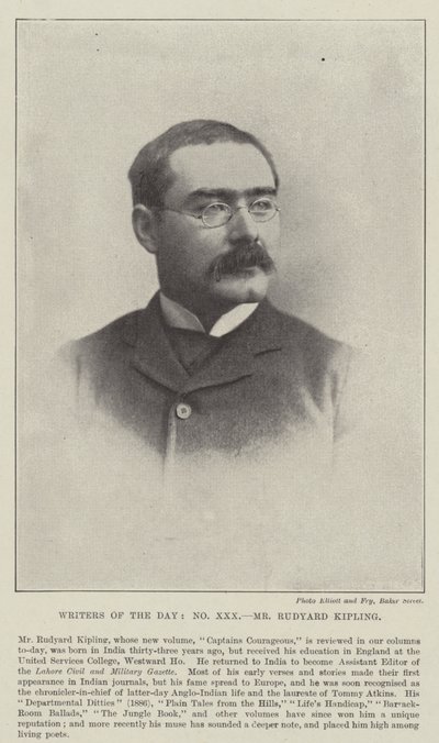 Meneer Rudyard Kipling door English Photographer