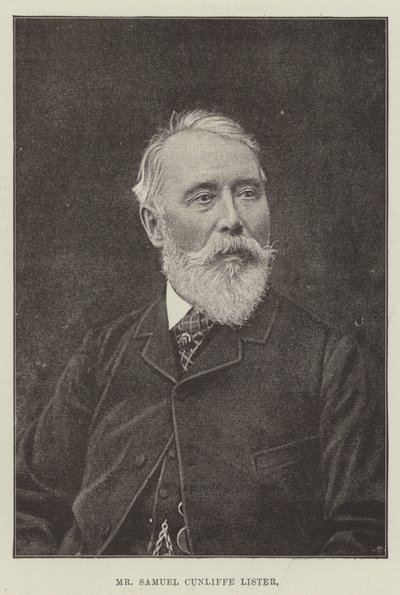 De Heer Samuel Cunliffe Lister door English Photographer