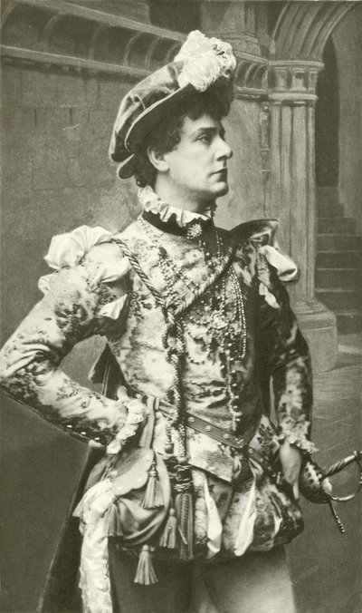 Mr William Terriss als Claudio (gravure) door English Photographer