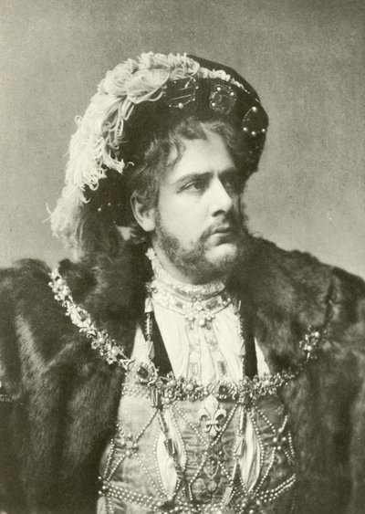 Mr William Terriss als Hendrik VIII (gravure) door English Photographer