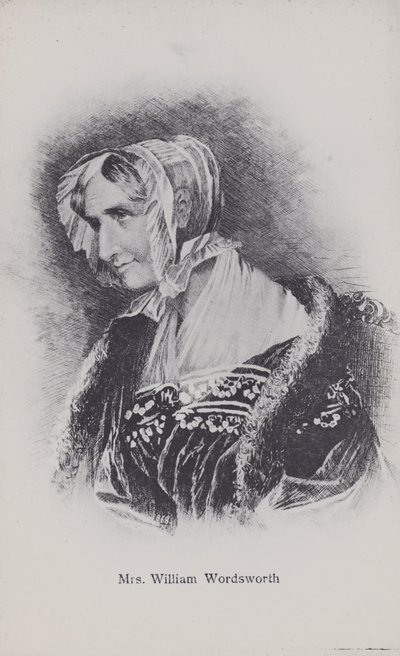 Mevrouw William Wordsworth, de vrouw van de dichter door English Photographer