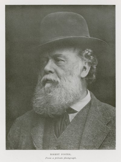 Myles Birket Foster, Engelse kunstenaar (zwart-wit foto) door English Photographer