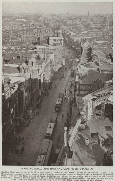 Nanking Road, het winkelcentrum van Shanghai door English Photographer