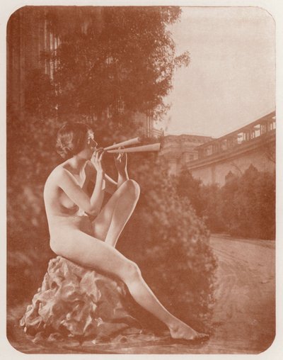 Nudistische kunst: De Muze door English Photographer