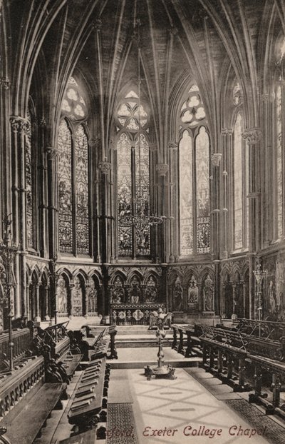 Oxford, Exeter College Chapel door English Photographer