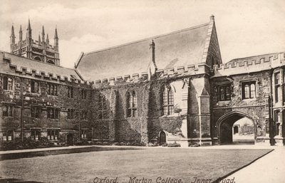 Oxford, Merton College, Binnenplaats door English Photographer