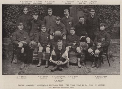 Oxford University Association Football Club, het team dat naar Oostenrijk gaat touren door English Photographer