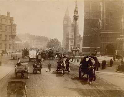 Parliament Square vanaf Victoria Street, Londen door English Photographer