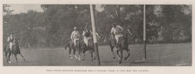 Polowedstrijd tussen Ranelagh en een Cavalerieteam, een Doelpunt voor de Cavalerie door English Photographer
