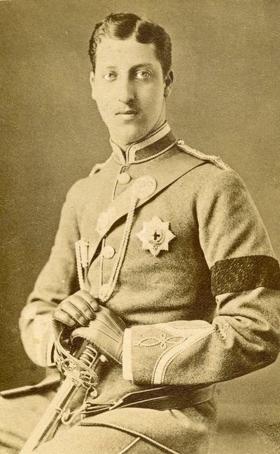 Portret Prins Albert Victor van Wales door English Photographer