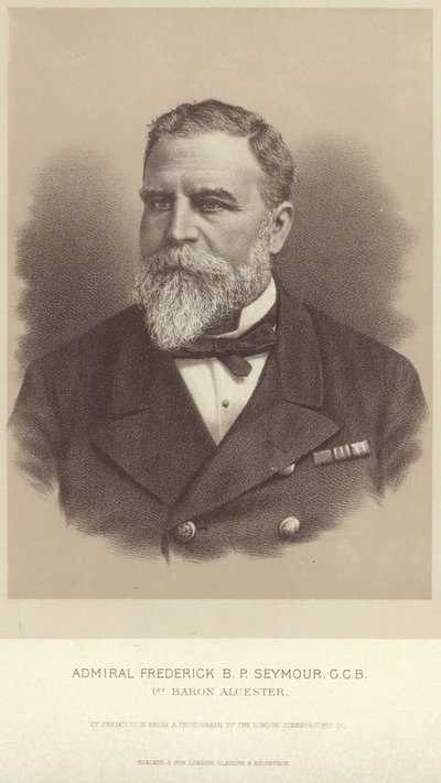 Portret van Admiraal Frederick B P Seymour door English Photographer