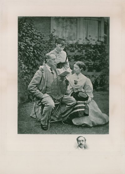 Portret van Charles Dickens door English Photographer