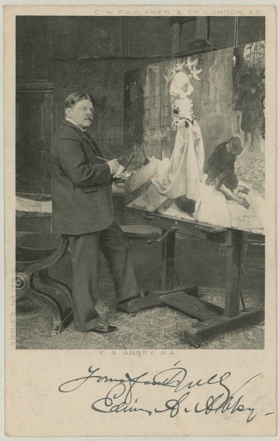Portret van Edwin Austin Abbey door English Photographer