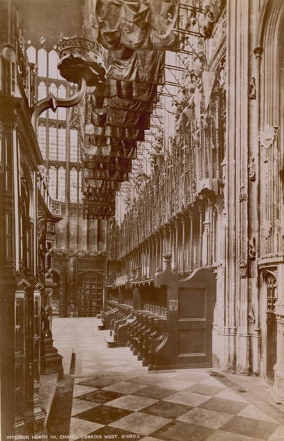Ansichtkaart van Westminster Abbey door English Photographer