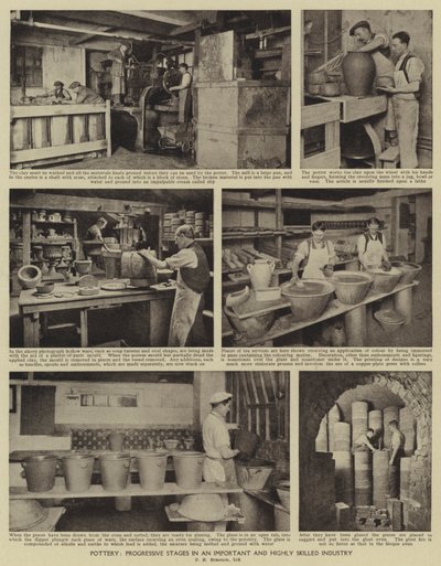 Pottenbakkerij, Progressieve stadia in een belangrijke en hooggekwalificeerde industrie door English Photographer