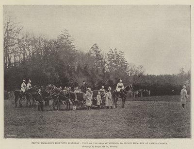 Prins Bismarcks Tachtigste Verjaardag, Bezoek van de Duitse Keizer aan Prins Bismarck in Friedrichsruh door English Photographer
