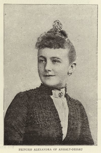 Prinses Alexandra van Anhalt-Dessau door English Photographer