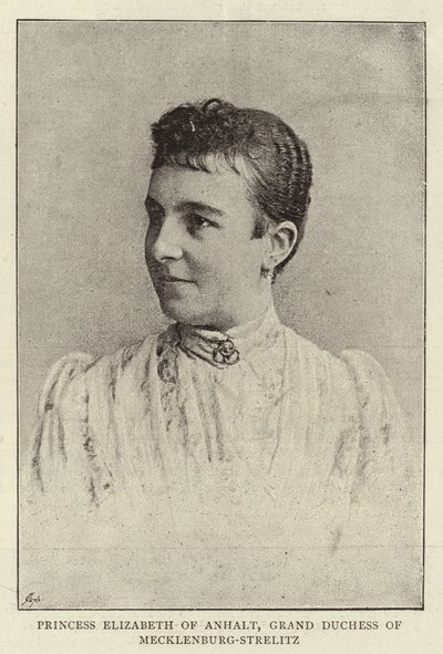 Prinses Elizabeth van Anhalt, Groothertogin van Mecklenburg-Strelitz door English Photographer