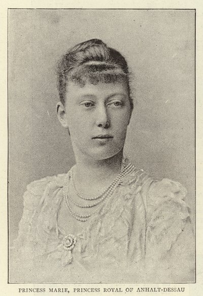 Prinses Marie, Kroonprinses van Anhalt-Dessau door English Photographer