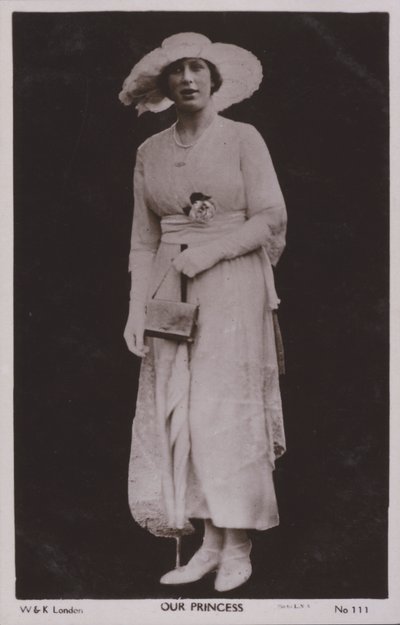Prinses Mary (zw/w foto) door English Photographer