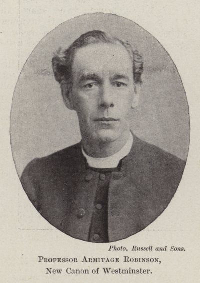 Professor Armitage Robinson, nieuwe kanunnik van Westminster door English Photographer