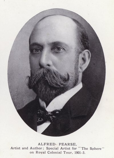 Prominente Mannen van Londen: Alfred Pearse (zwart-wit foto) door English Photographer