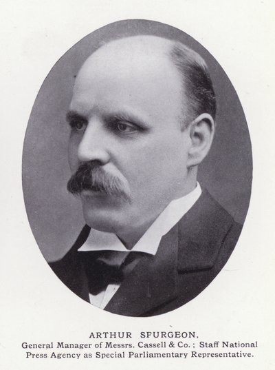 Prominente Mannen van Londen: Arthur Spurgeon (zwart-wit foto) door English Photographer