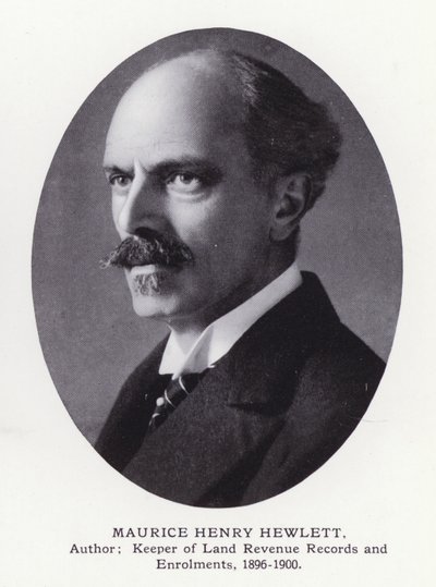 Prominente Mannen van Londen: Maurice Henry Hewlett (zwart-wit foto) door English Photographer