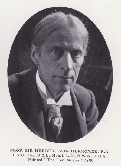 Prominente Mannen van Londen: Prof Sir Herbert Von Herkomer (zwart-wit foto) door English Photographer