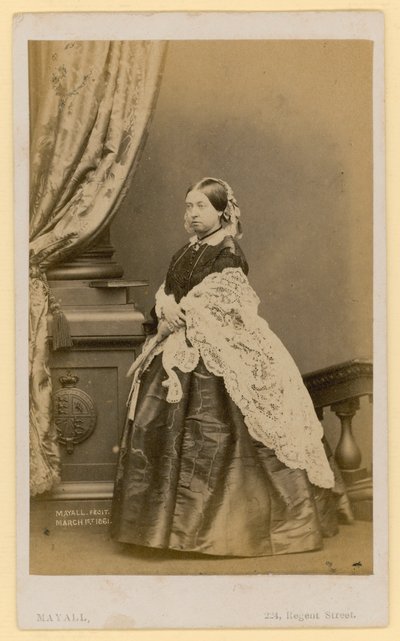 Koningin Victoria (zwart-wit foto) door English Photographer