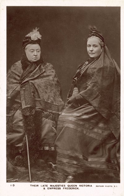Koningin Victoria, Keizerin Frederick door English Photographer