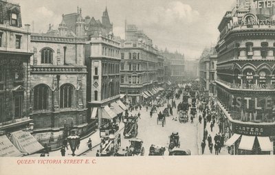 Queen Victoria Street, Londen door English Photographer
