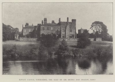 Ripley Castle, Yorkshire, de zetel van Sir Henry Day Ingilby, Baronet door English Photographer