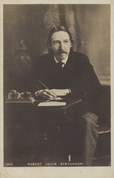 Robert Louis Stevenson (1850-1894), Schotse romanschrijver, dichter en reisverhalenschrijver door English Photographer