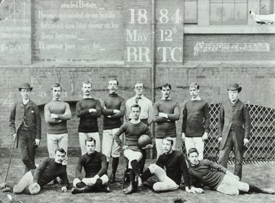 Rosendale Road School: voetbalteam, 1884 door English Photographer